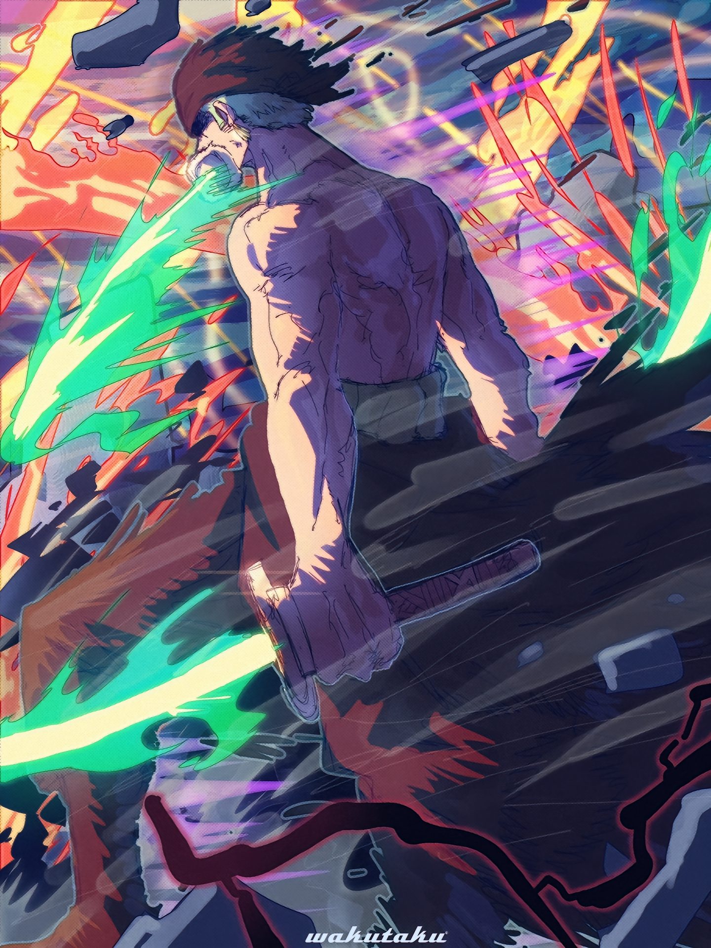 The One Piece artwork from @waku99taku is absolutely awesome.