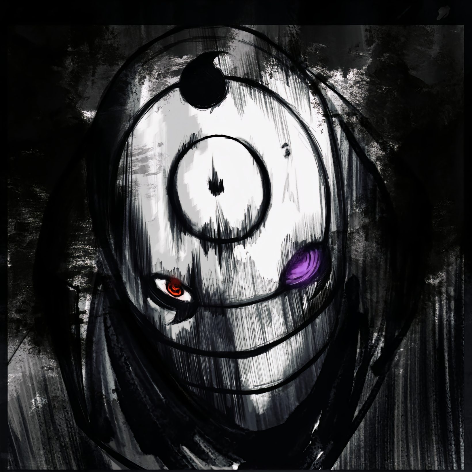 The Uchiha clan's aura captured perfectly in every stroke. Cold, powerful, and full of presence. @弗洛修